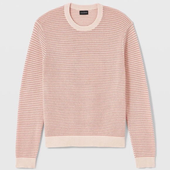 Mesh Crew Sweater - New With Tags - NEVER WORN - Pink Mix - Picture 5 of 5